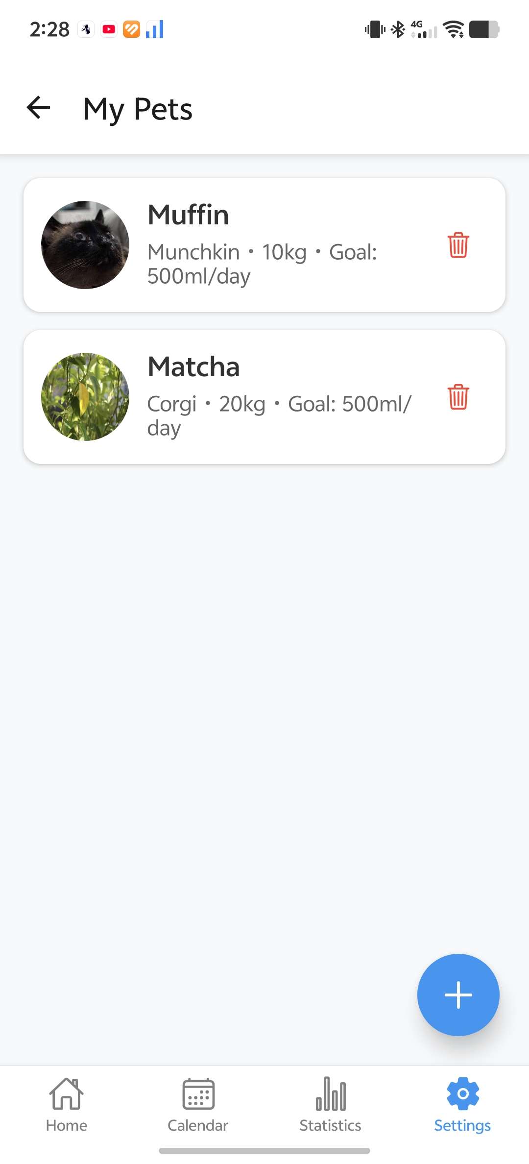 Smart Pet Bowl System Screenshot